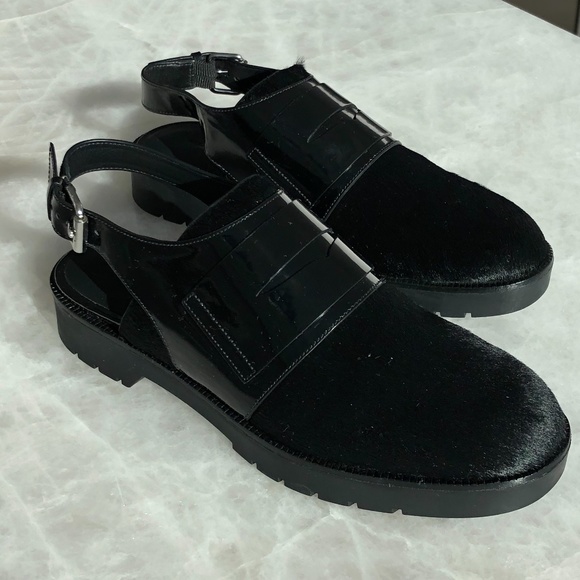 Alexander Wang Mina Oxford Calf Hair Sandal - Picture 9 of 13